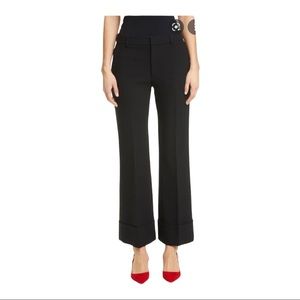 Club Monaco Wide Cuff Trouser Dress Pants Classic Black Size 2